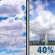 Sunday: A chance of showers and thunderstorms after 1pm. Partly sunny. High near 96, with temperatures falling to around 93 in the afternoon. Heat index values as high as 101. South southwest wind 5 to 10 mph. Chance of precipitation is 40%. New rainfall amounts less than a tenth of an inch possible. Sunday: Partly Sunny then Chance Showers And Thunderstorms