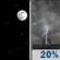 Sunday Night: Clear then Slight Chance Showers And Thunderstorms