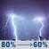 Sunday Night: Showers and thunderstorms before 7pm, then showers and thunderstorms between 7pm and 4am. Some of the storms could be severe. Mostly cloudy, with a low around 59. North northeast wind 5 to 10 mph, with gusts as high as 20 mph. Chance of precipitation is 80%. New rainfall amounts between 1 and 2 inches possible. Sunday Night: Showers And Thunderstorms